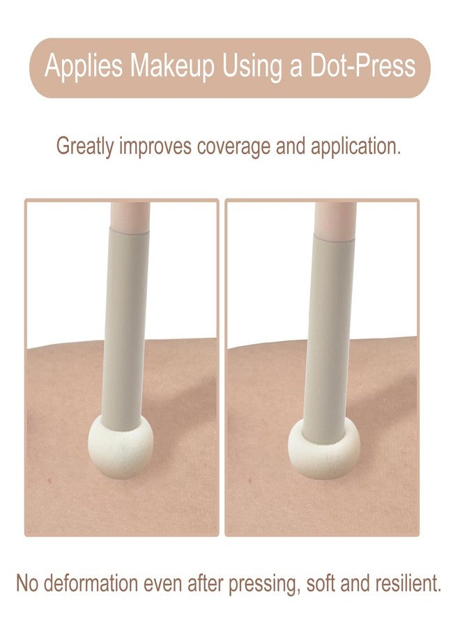 Jaasuee 5-Piece Mushroom Makeup Sponge Concealer Brush Set for face, nose, eyelids, Vegan and nonirritant, Ideal for Brightening and Perfect Concealing - Image 5